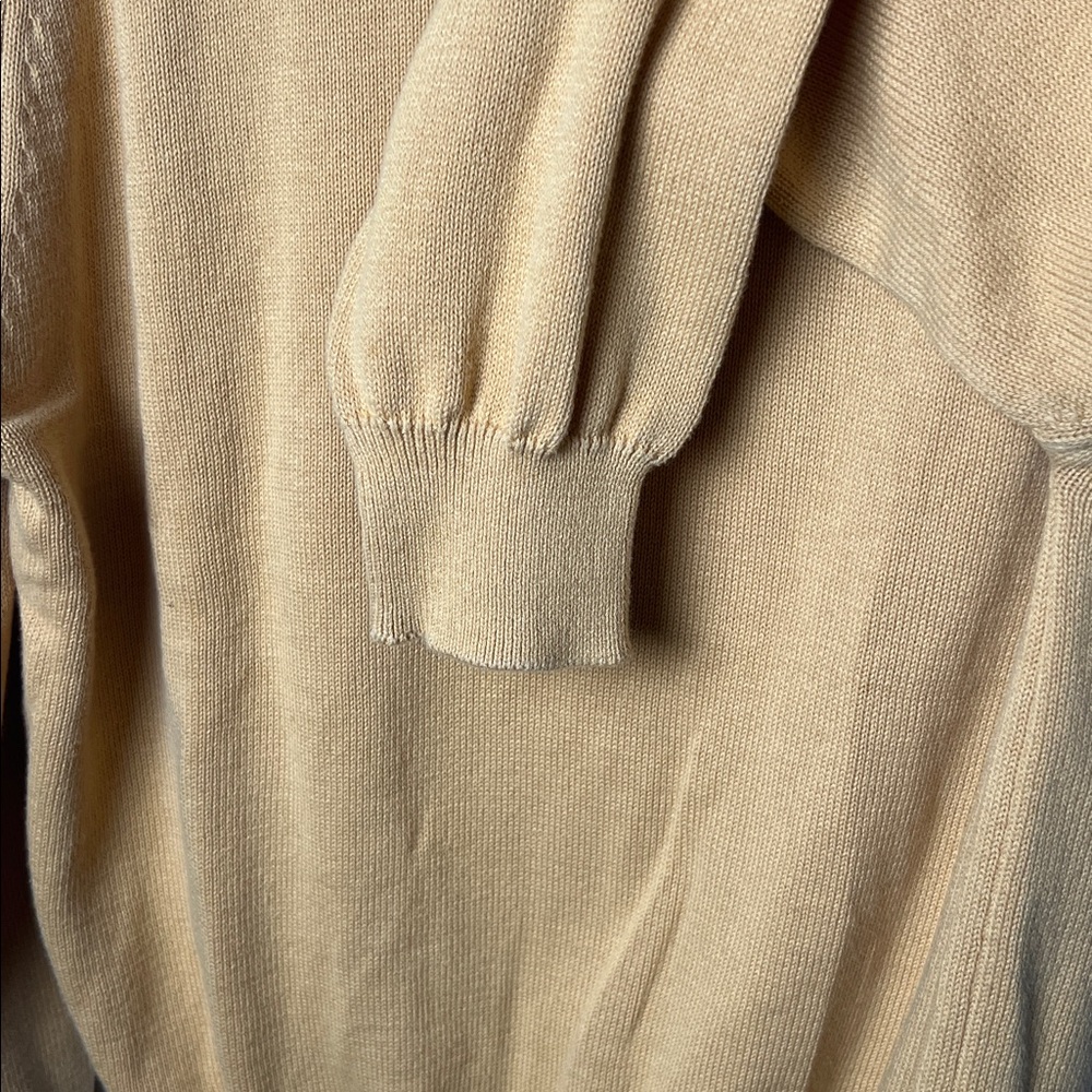 Jos. A. Bank Men's Yellow/Gold Sweater David Leadbetter golf apparel size large - Picture 6 of 6